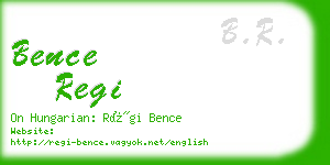 bence regi business card